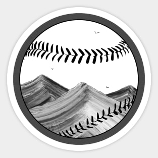 Baseball landscape Sticker